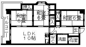長町南たちばなビル 間取り図