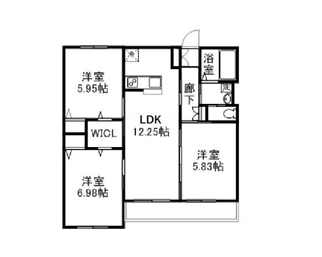 ＲＩＣＨ　ＨＯＵＳＥ　Ａ 103号室 間取り