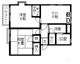 アバンテ 101号室 間取り