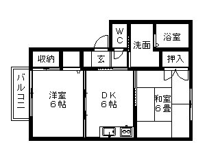 シティハウス泉崎 間取り図