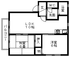 シティハウス泉崎 間取り図