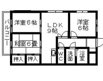 ラフェリオ長町南 間取り図