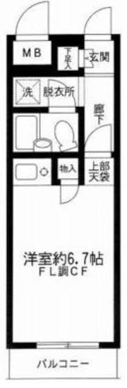 品川大井町スカイレジテル 間取り