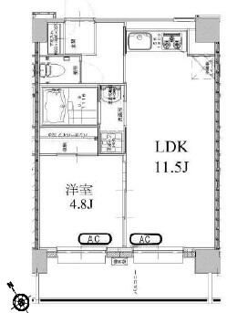 三軒茶屋グリーンマンション 602号室 間取り