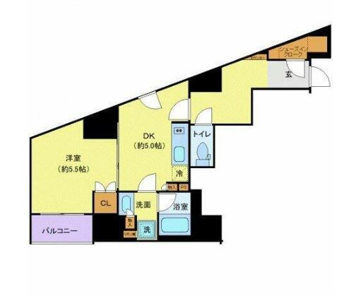 ディアレイシャス西新宿 402号室 間取り