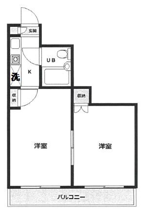 スカイコート白楽A棟 間取り