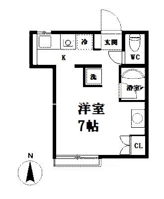 メゾンマールⅡ 201号室 間取り