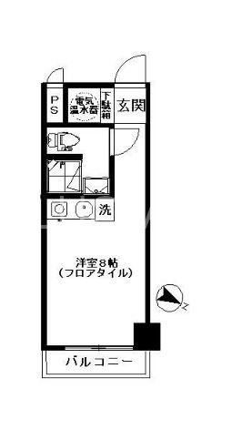 ライオンズマンション西新宿 608号室 間取り