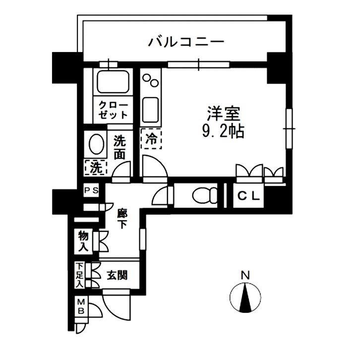 レジディア中落合A棟 305号室 間取り