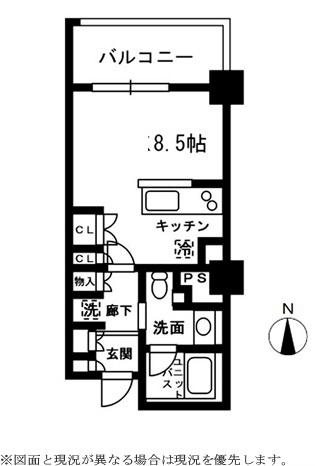 レジディア中落合C棟  302号室 間取り