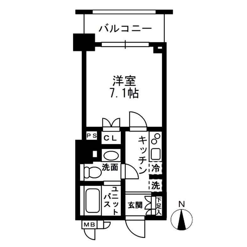 レジディア中落合A棟 303号室 間取り
