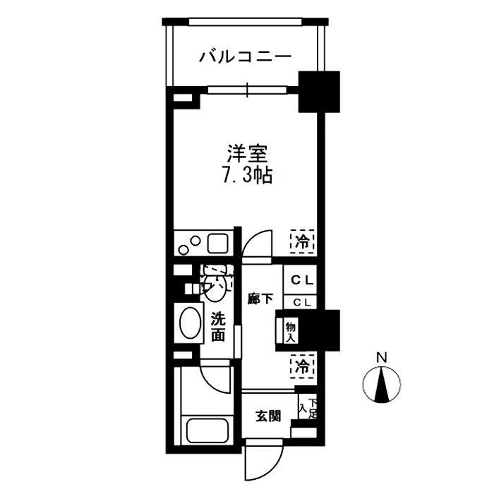 レジディア中落合B棟 305号室 間取り