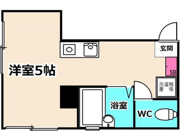 虹信ビル 303号室 間取り