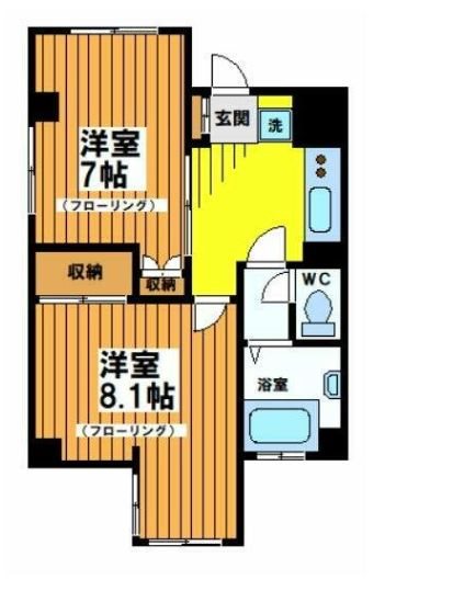 上北沢グリーンコーポ 601号室 間取り
