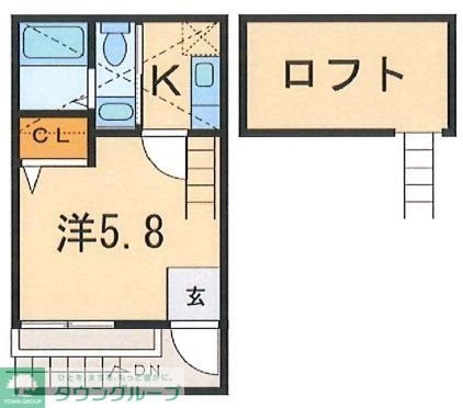 フィオーレ三軒茶屋 101号室 間取り