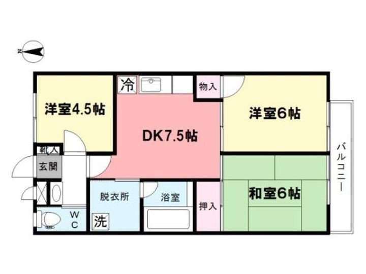 ファムール井荻 302号室 間取り