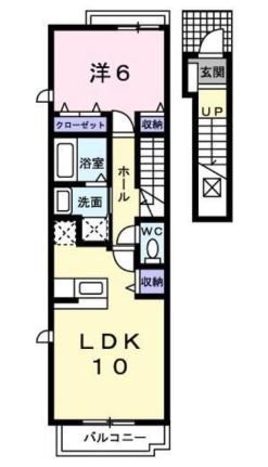 ペニーレインB 206号室 間取り
