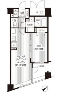 コスモリード新宿余丁町 305号室 間取り