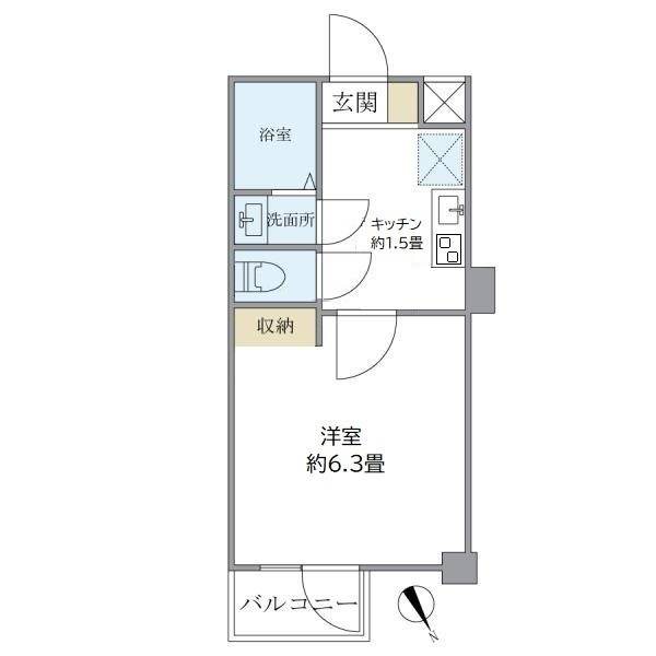 ドッセプリマべーラ 206号室 間取り