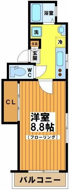 大原KYハイツⅡ 302号室 間取り