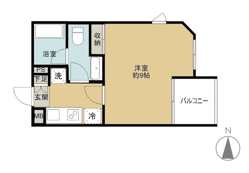 プラザ中落合 405号室 間取り