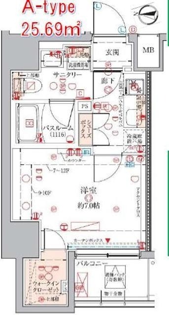 クレヴィスタ練馬桜台Ⅲ 201号室 間取り