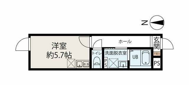 ピースフルパレス世田谷 402号室 間取り