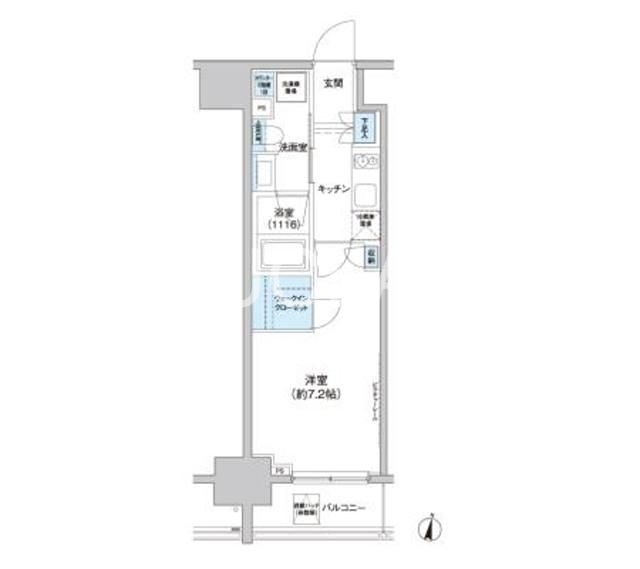 パークキューブ西新宿 502号室 間取り