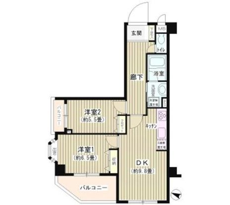 エステージ世田谷仙川 301号室 間取り