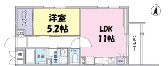 Ｌｕｘ　Ｖｉｔａｅ 401号室 間取り