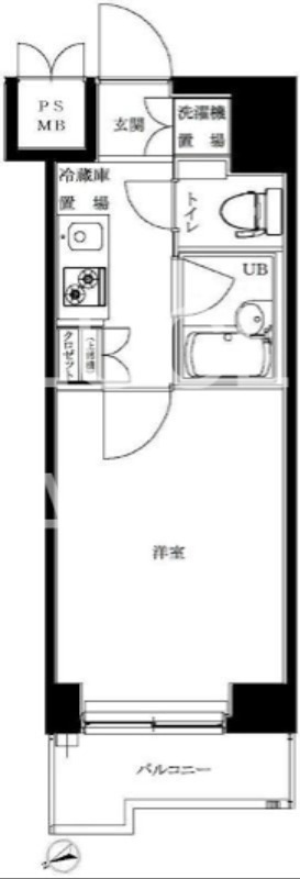 ルーブル北新宿 702号室 間取り