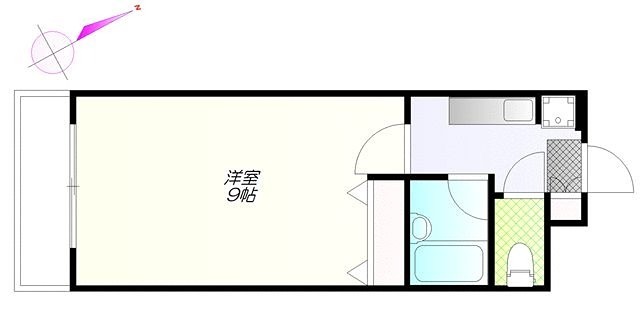アザレア安藤 102号室 間取り