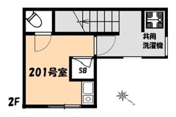 西新宿４丁目コーポラス 201号室 間取り