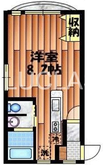 グランディール桜丘 210号室 間取り