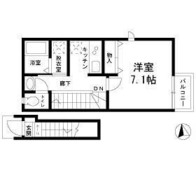 Ｊｅ　ｃｒｏｉｓ　世田谷 203号室 間取り