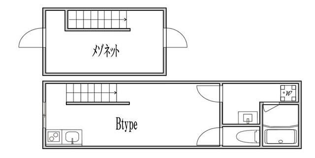 ベルメゾン東長崎 204号室 間取り