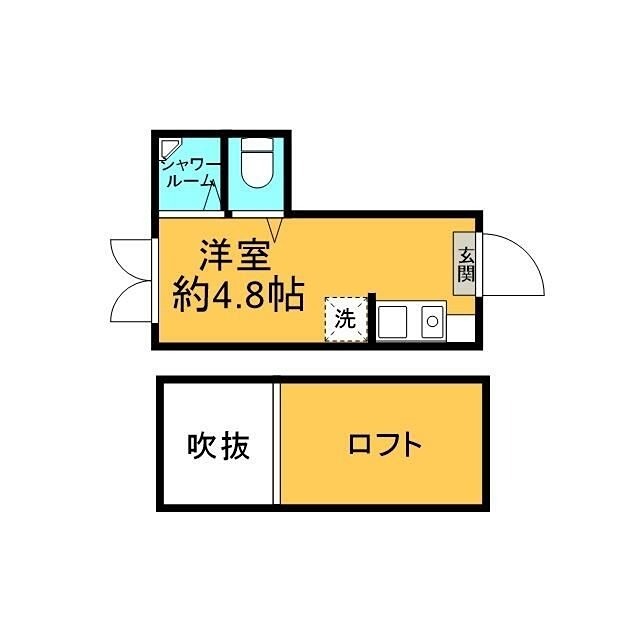フレシール中落合 203号室 間取り