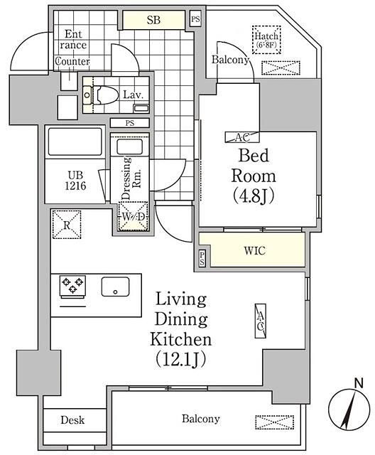 アンパサンド北新宿 間取り図