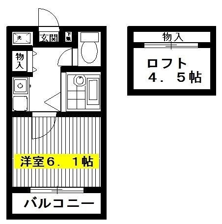 ロワジール向山Ｃ 間取り図
