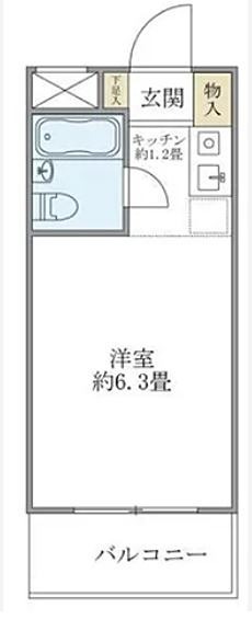 ニューハイム早稲田 405号室 間取り
