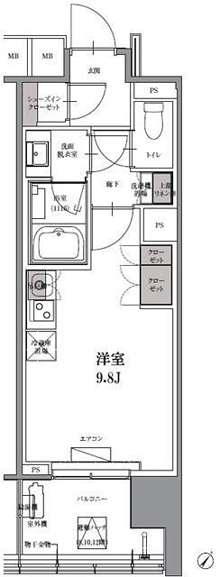 ＳＫナインティ門前仲町 間取り図