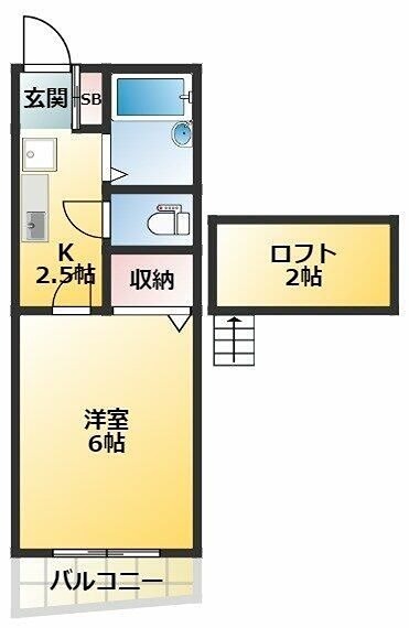 ソレイユ練馬 103号室 間取り