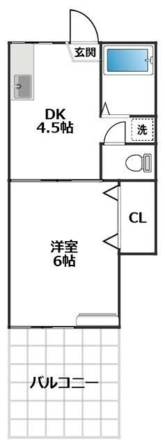 ネスト新代田 106号室 間取り