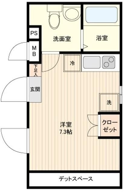 ＬｉｖｅＦｌａｔ中野鷺宮 502号室 間取り