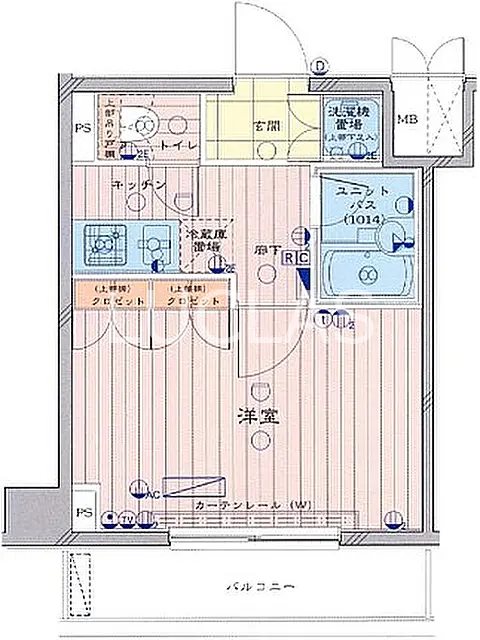 ルーブル高田馬場弐番館 間取り図