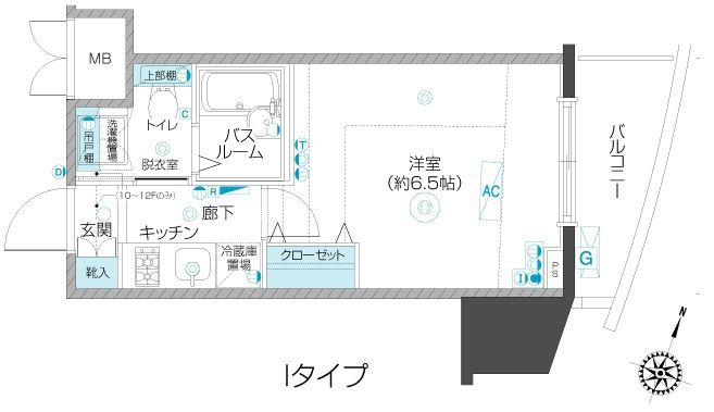 フェニックス板橋大山 1302号室 間取り