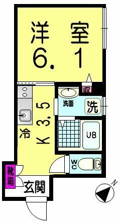 ポノポノ 101号室 間取り