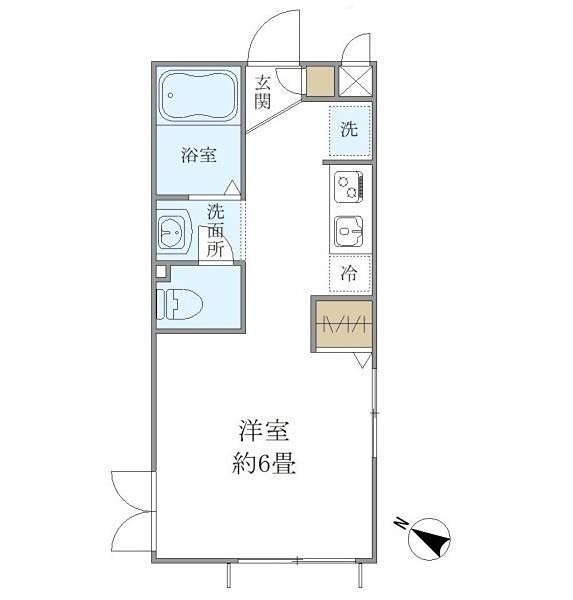エールメゾン 108号室 間取り