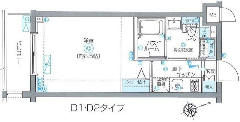 ZOOM吉祥寺EAST 404号室 間取り