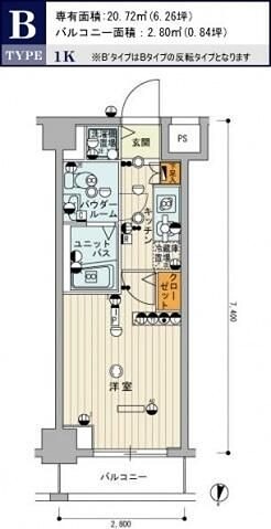 スカイコート中村橋第２ 間取り図